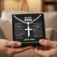 ⏳Spécial à durée limitée⏰Collier Homme Pendentif Croix Acier Inox – Boîte Cadeau Incluse✝️