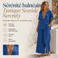 ⏳Spécial à durée limitée⏰Ensemble composé d'un haut à col en V et d'un pantalon à jambes larges pour femme👚👖