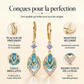 ⏳Spécial à durée limitée⏰Boucles d'oreilles créoles pendantes bleu ciel💧💍