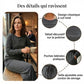 ⏳Spécial à durée limitée⏰Ensemble Femme Confort – Haut Ras du Cou & Pantalon à Cordon 👕👖