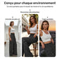 ⏳Spécial à durée limitée⏰Pantalon large à taille haute et smocks pour femme👖
