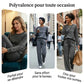⏳Spécial à durée limitée⏰Ensemble Femme Confort – Haut Ras du Cou & Pantalon à Cordon 👕👖