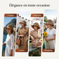⏳Spécial à durée limitée⏰Élégant chapeau de soleil en paille tressée avec un nœud👒