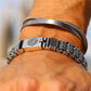 ⏳Spécial à durée limitée⏰Bracelet Roue de Prières Tibétaine – Argent 925, Porte-Bonheur & Cadeau pour la Saint-Valentin⛓️
