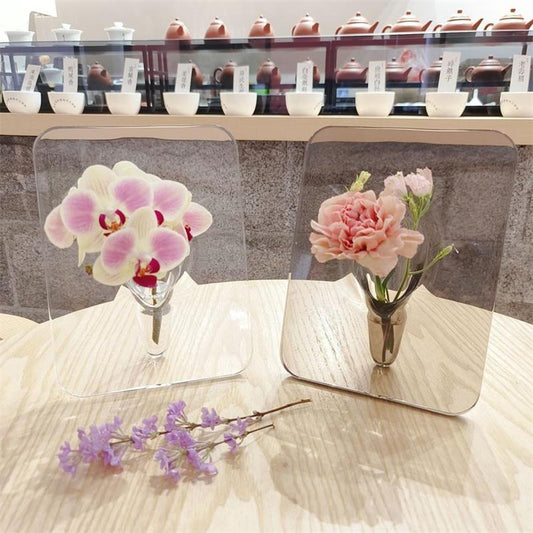 ⏳Spécial à durée limitée⏰Vase à fleurs transparent en forme de cadre photo🌹🖼️