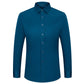 Chemise extensible soyeuse, infroissable et de couleur unie pour homme