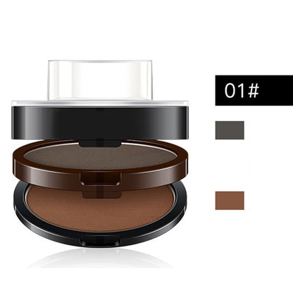 ⏳Spécial à durée limitée⏰Tampon à sourcils instantané et réglable avec poudre à sourcils en deux couleurs👁️