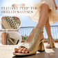 ⏳Spécial à durée limitée⏰Sandales à talons élégantes à bout ouvert pour femme👡