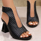 ⏳Spécial à durée limitée⏰Sandales à talons élégantes à bout ouvert pour femme👡