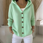 ⏳Spécial à durée limitée⏰Cardigan en maille à capuche et boutons pour femme🧥🌈