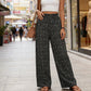 ⏳Spécial à durée limitée⏰Pantalon large à taille haute et smocks pour femme👖