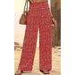 ⏳Spécial à durée limitée⏰Pantalon large à taille haute et smocks pour femme👖