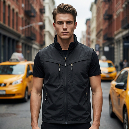 📢📢50% DE RÉDUCTION !!!⏰Gilet utilitaire à multiples poches pour homme, pour l'extérieur