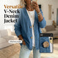 ⏳Spécial à durée limitée⏰Veste en jean classique à boutons pour femme🧥