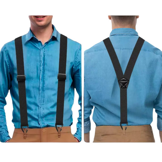 ⏳Spécial à durée limitée⏰Bretelles pour homme à dos en X avec crochets🎽