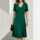 ⏳Spécial à durée limitée⏰Robe élégante en maille à col en V pour femme❤️👗
