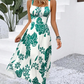 ⏳Spécial à durée limitée⏰Robe à bretelles fines à imprimé floral pour femme🌿👗