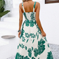 ⏳Spécial à durée limitée⏰Robe à bretelles fines à imprimé floral pour femme🌿👗