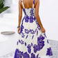 ⏳Spécial à durée limitée⏰Robe à bretelles fines à imprimé floral pour femme🌿👗