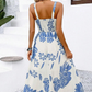 ⏳Spécial à durée limitée⏰Robe à bretelles fines à imprimé floral pour femme🌿👗