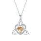 ⏳Spécial à durée limitée⏰Collier avec pendentif en forme de cœur et nœud celtique💎📿