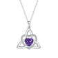 ⏳Spécial à durée limitée⏰Collier avec pendentif en forme de cœur et nœud celtique💎📿