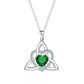 ⏳Spécial à durée limitée⏰Collier avec pendentif en forme de cœur et nœud celtique💎📿