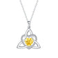 ⏳Spécial à durée limitée⏰Collier avec pendentif en forme de cœur et nœud celtique💎📿