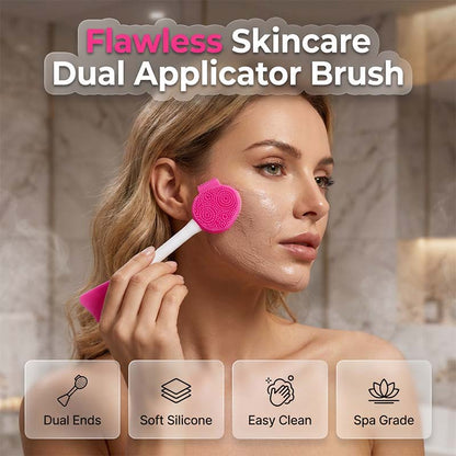 ⏳Spécial à durée limitée⏰Pinceau applicateur de masque facial en silicone à double embout🪮