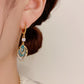 ⏳Spécial à durée limitée⏰Boucles d'oreilles créoles pendantes bleu ciel💧💍