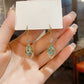 ⏳Spécial à durée limitée⏰Boucles d'oreilles créoles pendantes bleu ciel💧💍
