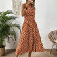 ⏳Spécial à durée limitée⏰Robe à pois à col licou pour femme👗