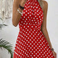 ⏳Spécial à durée limitée⏰Robe à pois à col licou pour femme👗