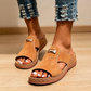 ⏳Spécial à durée limitée⏰Sandales à talons compensés et bout ouvert pour femmes👡
