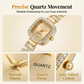 ⏳Spécial à durée limitée⏰Montre bracelet carrée à quartz avec cordon coulissant pour femme ⌚🌸