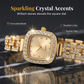 ⏳Spécial à durée limitée⏰Montre bracelet carrée à quartz avec cordon coulissant pour femme ⌚🌸
