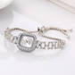 ⏳Spécial à durée limitée⏰Montre bracelet carrée à quartz avec cordon coulissant pour femme ⌚🌸