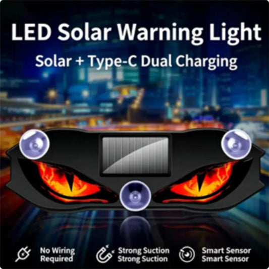 ⏳Spécial à durée limitée⏰Feu d'avertissement LED à énergie solaire pour voiture🚗🔆