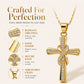 ⏳Spécial à durée limitée⏰Collier femme avec pendentif croix torsadé nœud brillant✝️📿