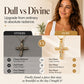 ⏳Spécial à durée limitée⏰Collier femme avec pendentif croix torsadé nœud brillant✝️📿