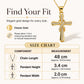 ⏳Spécial à durée limitée⏰Collier femme avec pendentif croix torsadé nœud brillant✝️📿