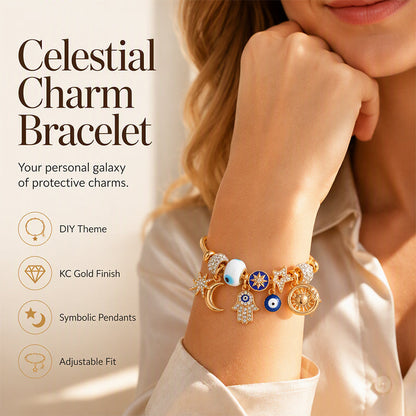 ⏳-50% pour temps limité⏰Bracelet à breloques « Soleil et Lune célestes » 💫☄️
