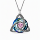 ⏳Spécial à durée limitée⏰Pendentif nœud celtique pierre de naissance – Collier femme symbolique🌀📿