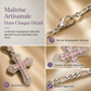 ⏳Spécial à durée limitée⏰Croix en laiton strass baguette double couche style hip-hop avec chaîne Figaro✝️💎📿