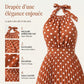 ⏳Spécial à durée limitée⏰Robe à pois à col licou pour femme👗