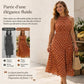 ⏳Spécial à durée limitée⏰Robe à pois à col licou pour femme👗